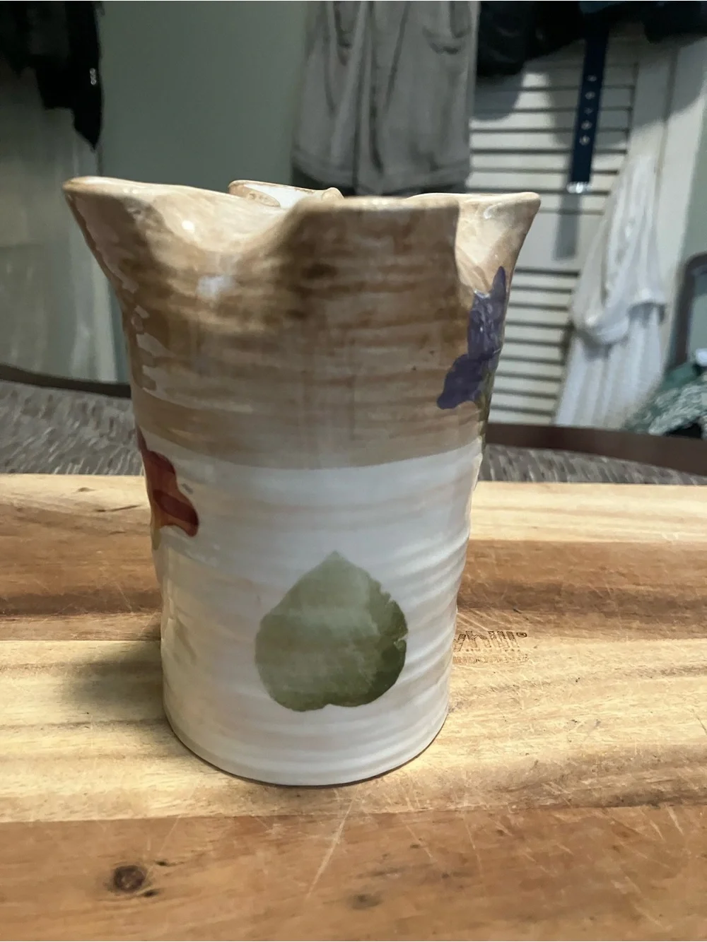 Handpainted Ceramic Studio Pottery Vase